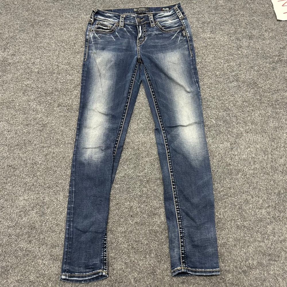Silver Jeans Jeans Womens Size 28 Blue Suki Mid Super Skinny Stretch Denim